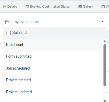 Filtering the Audit Log by Event Type – Jumptech